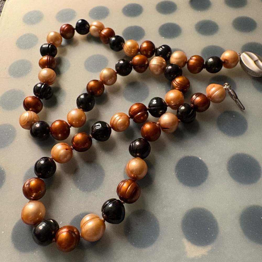 Honora Chocolate Pearl Necklace - Picture 2 of 8
